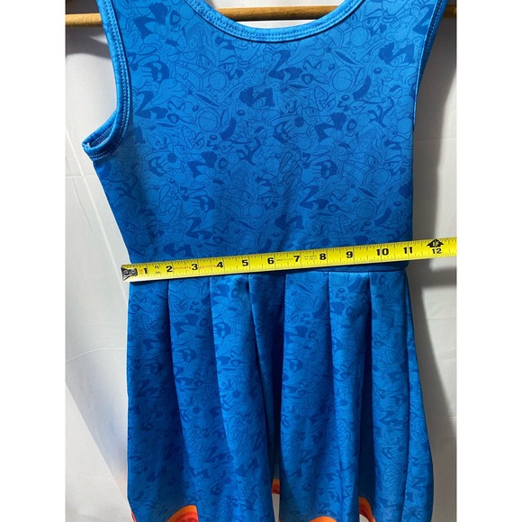 Tune Squad Space Jams Blue Kids Girls Skater Dress Size M 7/8 Target Cheer - Picture 10 of 11
